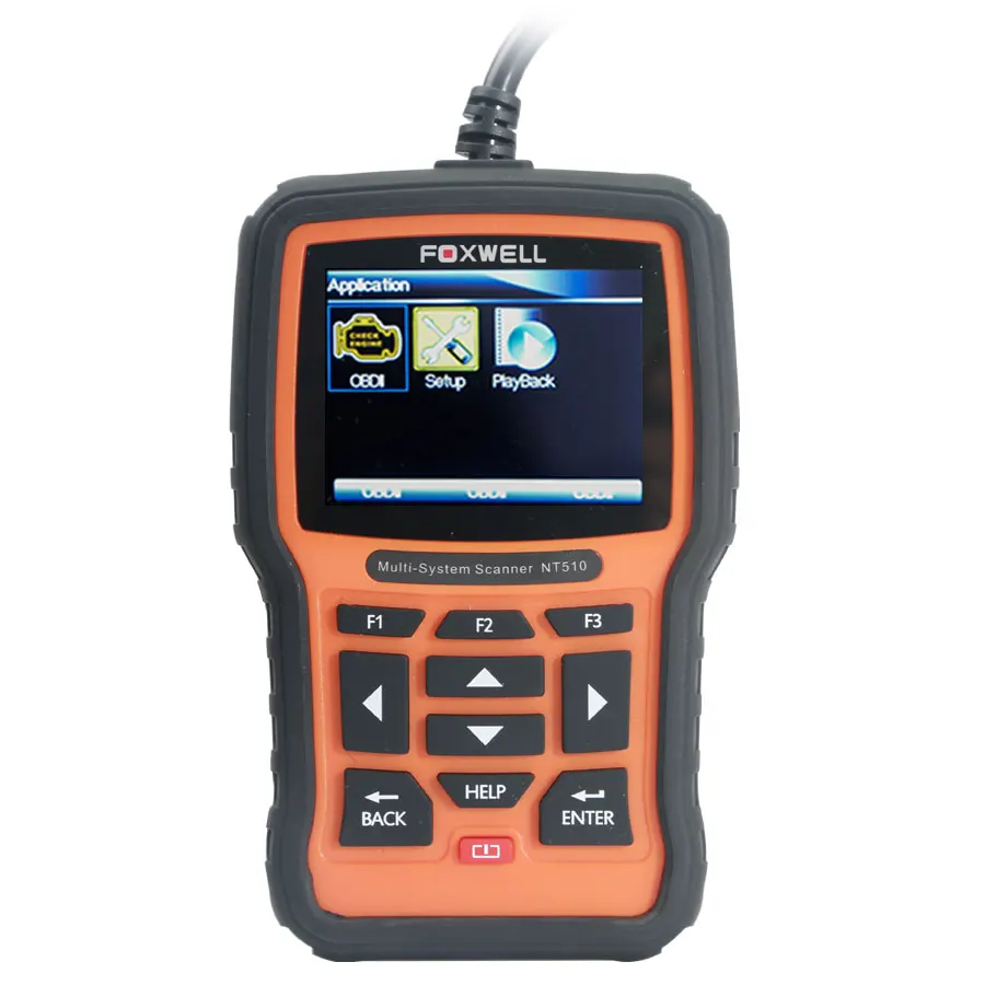 Foxwell NT510 Elite Multi-System Scanner with 1 Free Car Software+OBD Service Reset Bi-Directional Active Test