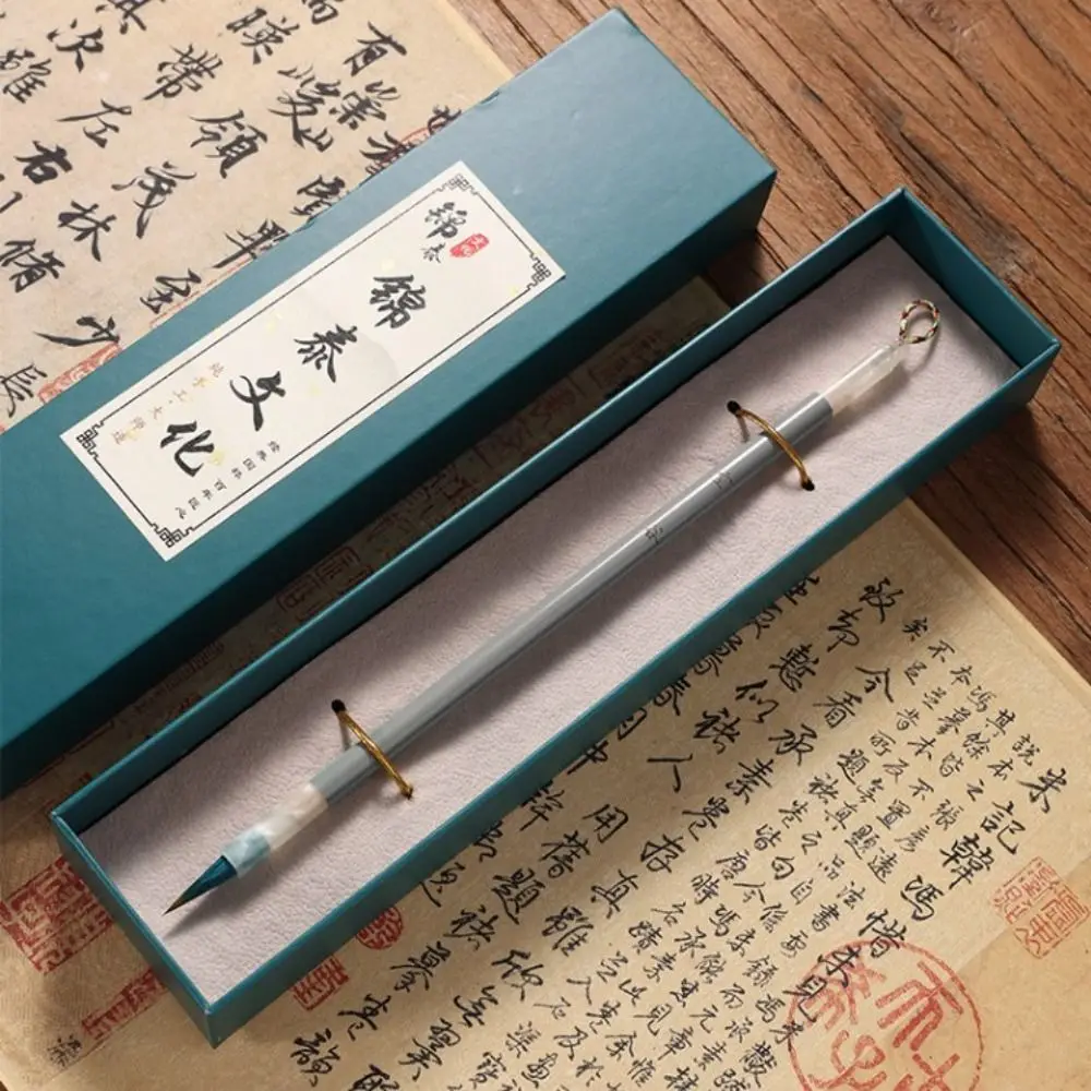 Oil Watercolor Chinese Calligraphy Brush Oil Painting Wolf Hair Scriptures Writing Brush Wood Art Paint Brush Drawing Tool