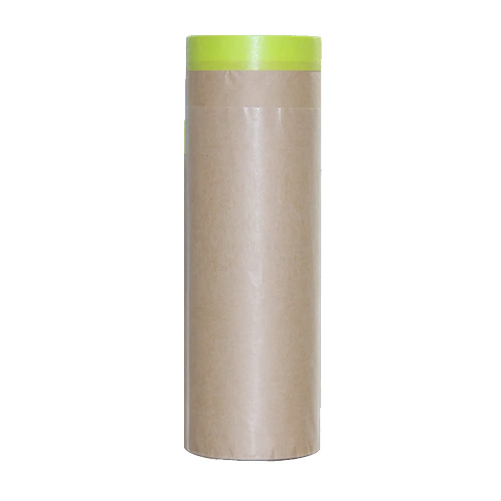 1roll Wall Treatment Tear Resistant Shield Paint Application Self Adhesive Masking Paper Car Furniture For Painting Pre Taped