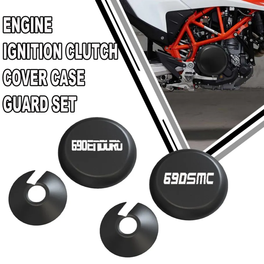 Motorcycle For KTM 690SMC 690DUKE 690 Enduro Duke Supermoto R 690 SMC 2007-2023 2022 Engine Guard Clutch Cover Lgnition Cover
