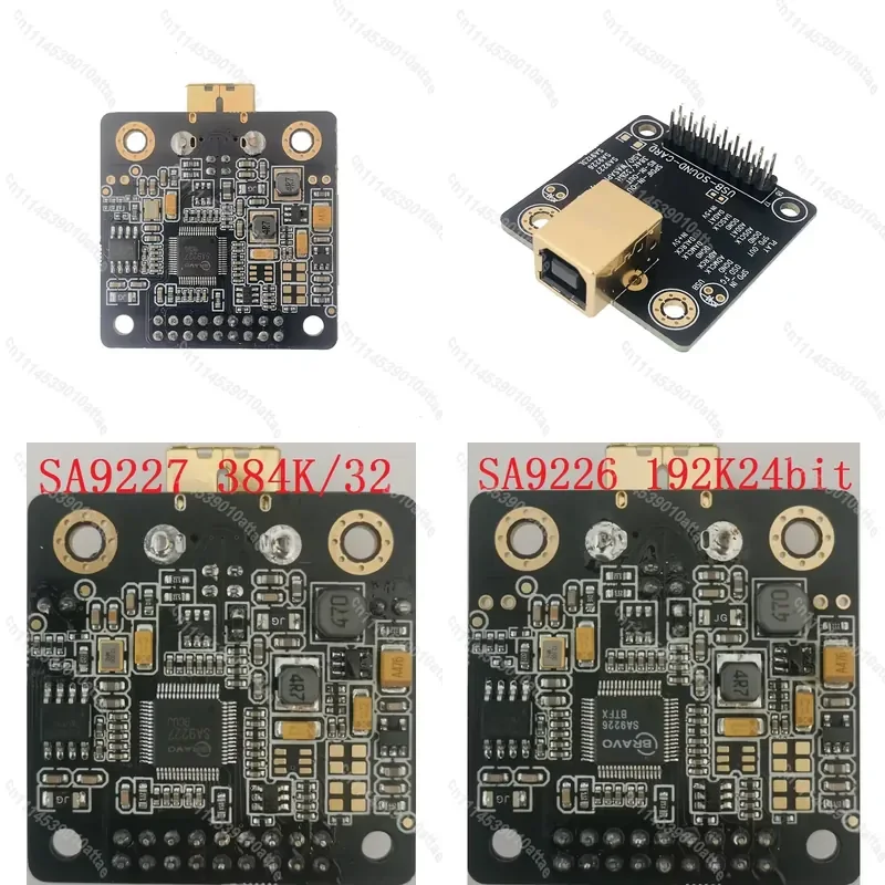Compatible With SA9227 SA9226 SA9123L USB Sound Card 24bit 384kHz ASIO I2S SPDIF Coaxial Input Output Audio Playback
