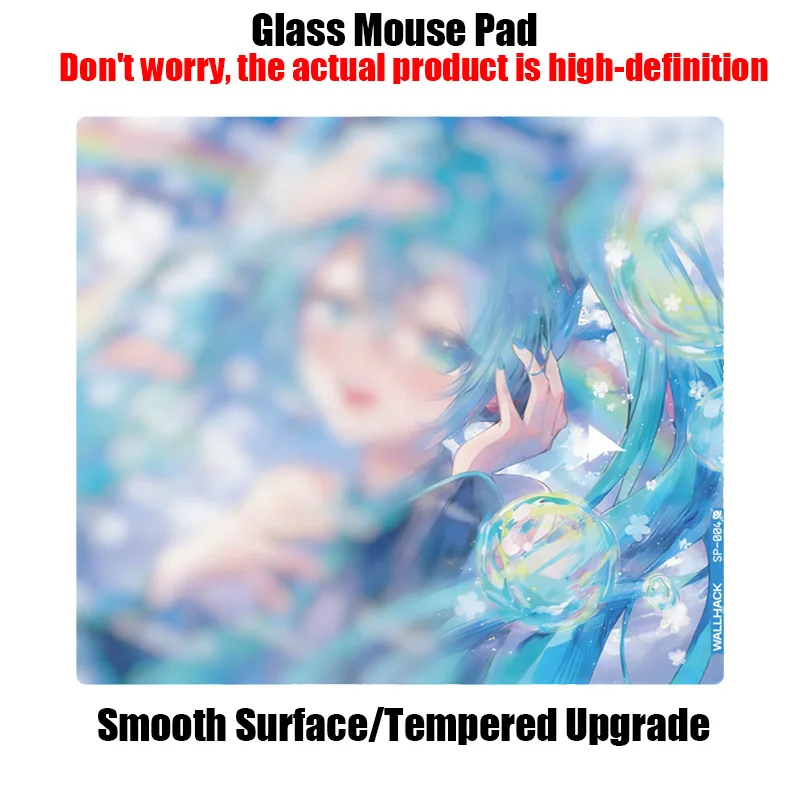 

Стеклянный коврик для мыши с изображением японских аниме-девушек, гладкая поверхность, индивидуальный дизайн, игровой коврик для ПК, киберспортивный коврик для мыши, ограниченная серия