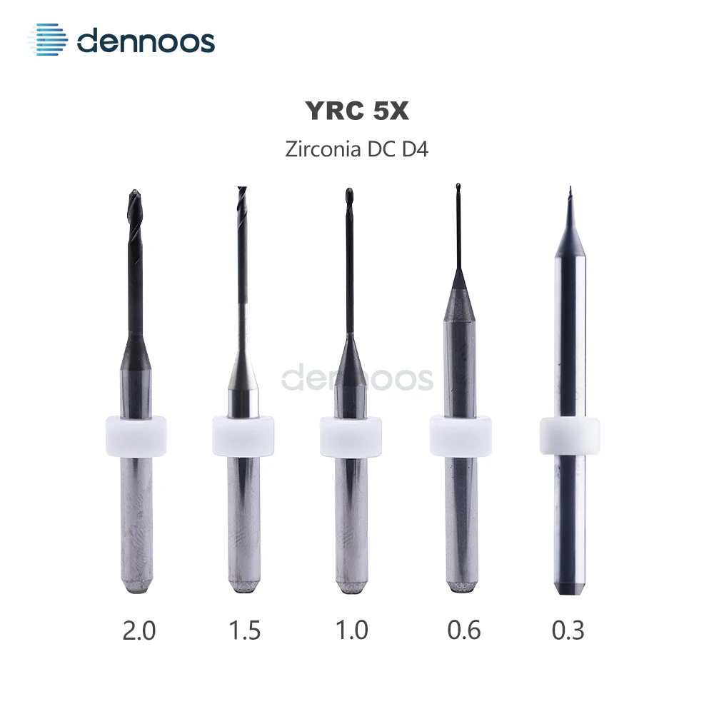 Picture 3: YRC D3 Dental Milling Burs D4 for PMMA Zirconia Dental Lab Milling Machine Grinding Material Drill Dental Tool