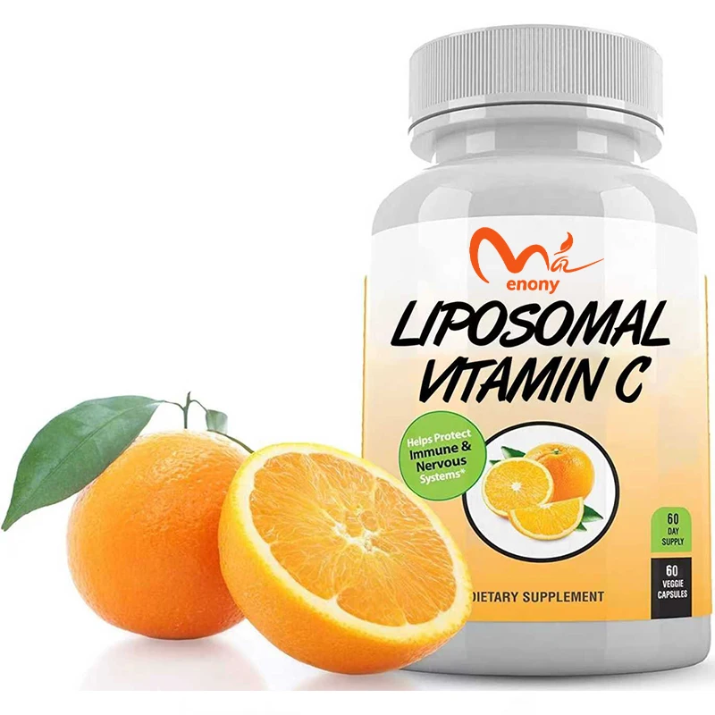 Vitamin C 1400mg per serving, 60 capsules, high absorption ascorbic acid, compound immune support supplement