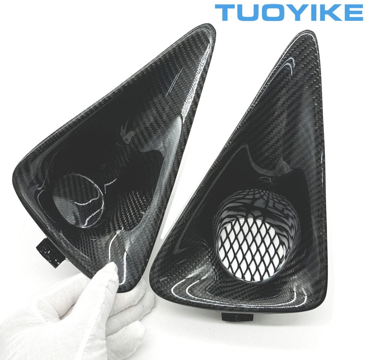 フォグランプカバー カーボン調 ホンダシビック Fn2 FK2 Type-R 2006-2010