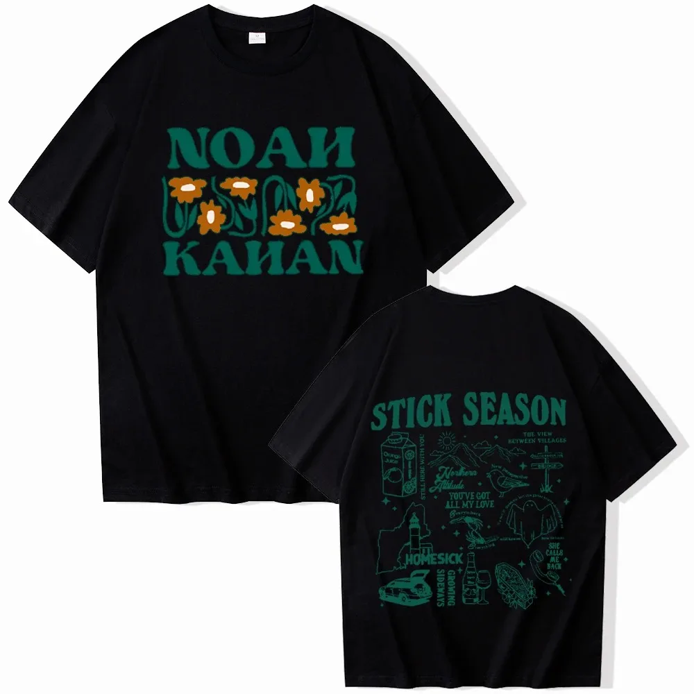 Noah Kahan Shirt Stick Season Tour Tee Noah Kahan Music Shirt Stick Season Album Shirt Fan Gifts O-Neck Short Sleeve Shirts