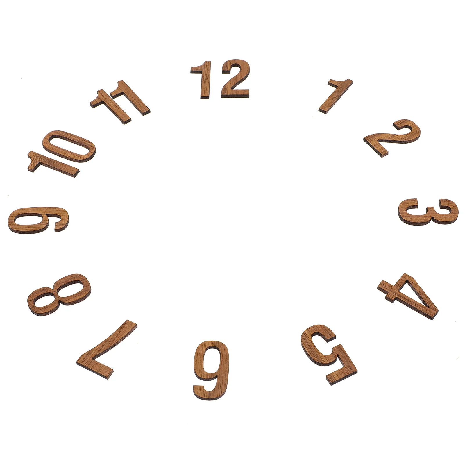 

12 Pcs Adhesive Replacement Numbers for Clocks Black Roman Numeral Wall Accessories Numerals Making Kits