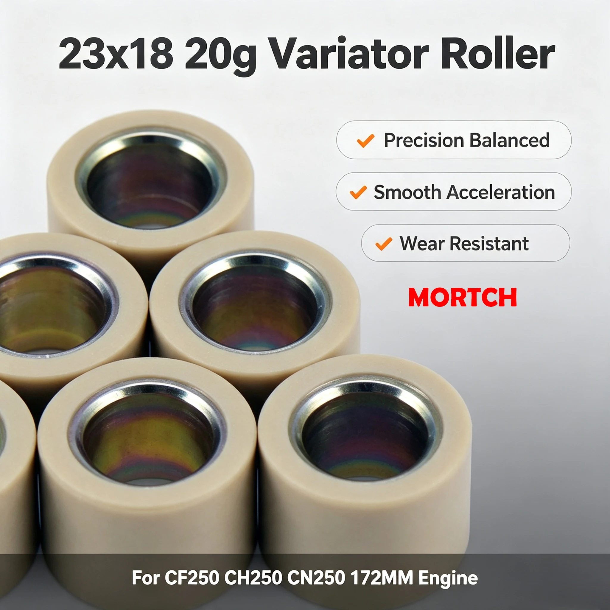 Antriebsvariator-Rollengewicht 20g 23x18mm 250‑5031 für CFmoto CH250 CN250 172cc Roller ATV Jonway JMstar FORZA – Detail 2