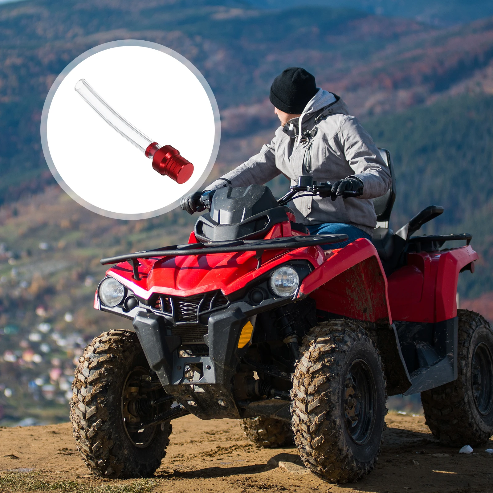 

Tank Atv Motorcycle Aluminum Alloy Two-Way Pipe Oil Tank Vent Cap Durable Efficient Airflow Fuel Hose