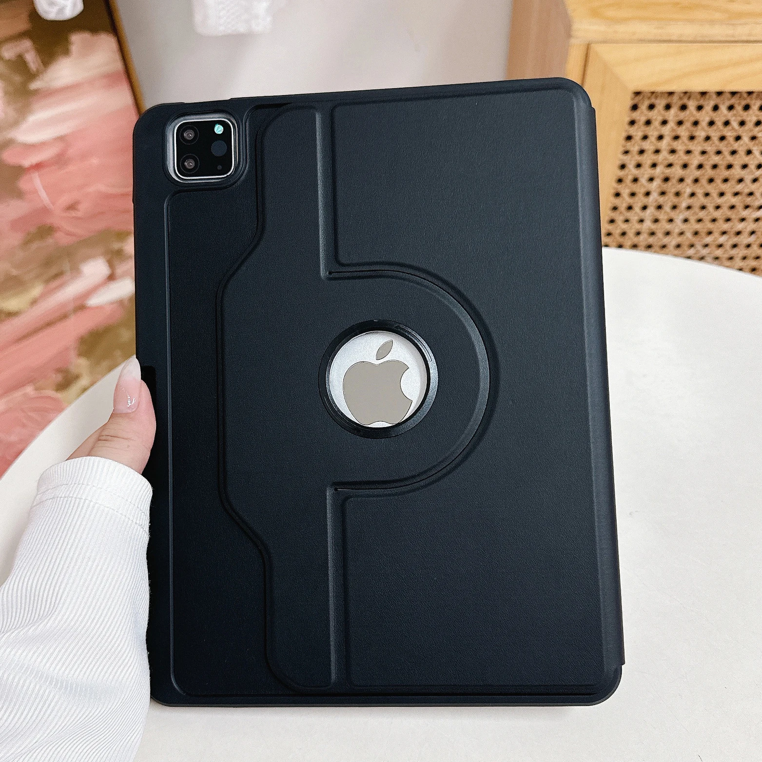 

Чехол-подставка с вращением на 360 градусов для iPad Air Pro MINI 3 4 5 6 7 8 9 10-го 11-го поколения 10,9 10,2 11 12,9 13-дюймовый кожаный чехол для планшета