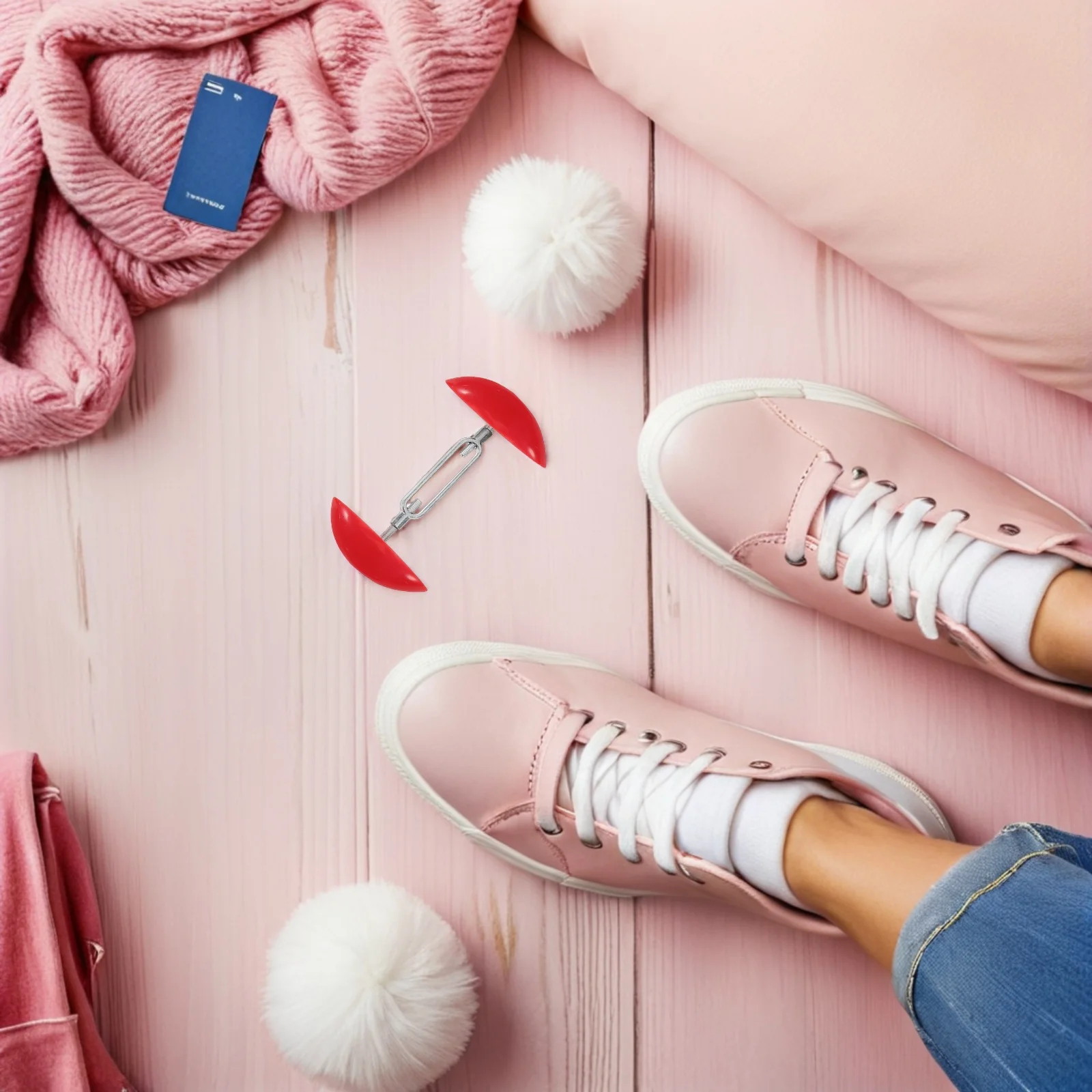 

4pcs Shoes Stretchers Adjustable Mini Height Width Extenders Plastic High Heel Boots Sneaker Shaper Portable Shoe Trees