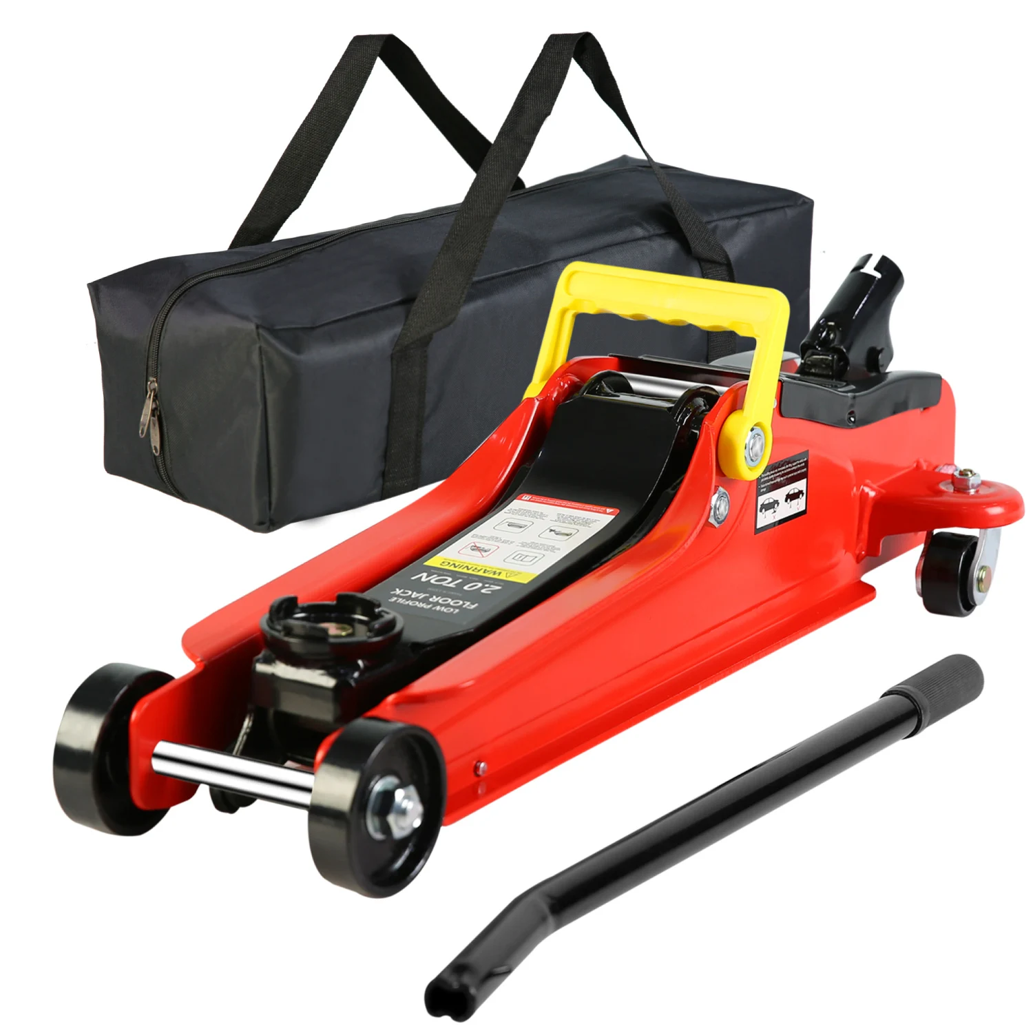 Floor Jack, 2 Ton Low Profile Floor Jack, Heav yDuty Steel Racing Floor Jack with Single Piston QuickLift Pump, Floor Jack Lifti