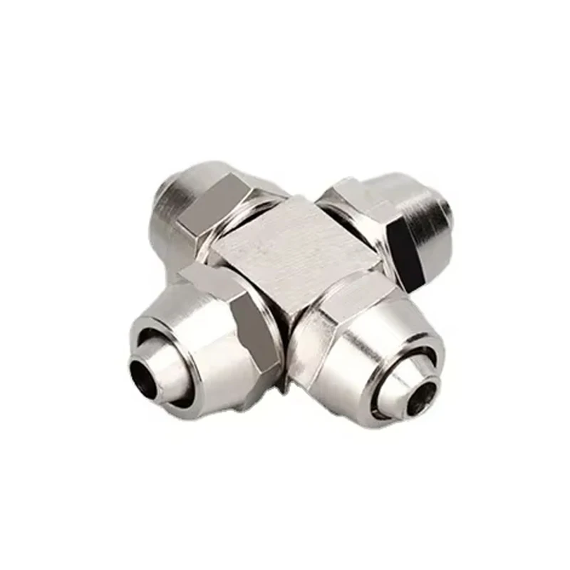 Verkoperd Nikkel Pneumatische Lucht Snelkoppeling voor Slang Buis OD 4 MM 6 8 10 12 14 16 MM Snelle Gezamenlijke Verbinding KPV KPE PM PZA