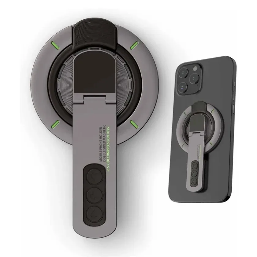 360 ° Rotation Magnetische Telefongriffe Ständer Magnetischer Fingerringhalter doppelseitig für Magsafe iPhone 17 16 15 14 13 12 Pro Max