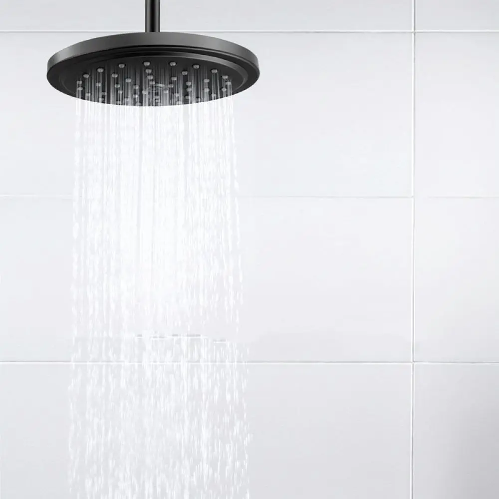 Durable Black Stainless Steel Ceiling Shower Arm Extension Pipe For Rainfall Shower Head Bathroom Shower Fitting Part