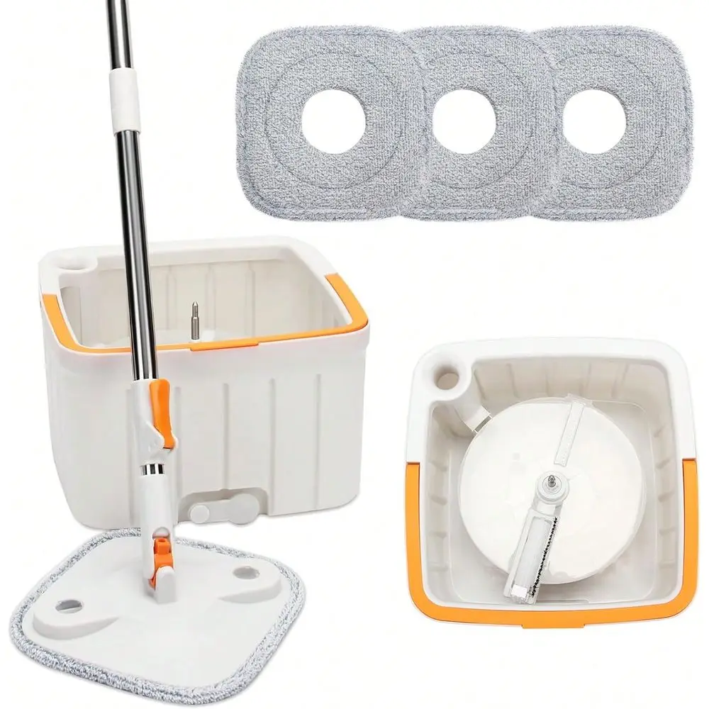 

And Bucket Set, EasyToUse Spin Mop With Separate Dirty Water System, DeepCleaning Mops For Floors, Versatile Mops For Walls 4 T