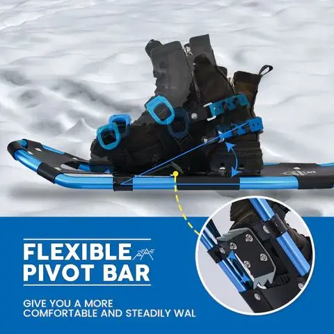 BSCI závod OEM velkoobchod nestandartní CE muži snowshoes laciný terén snowshoes aluminium funwinter snowshoeing pro děti dospělý