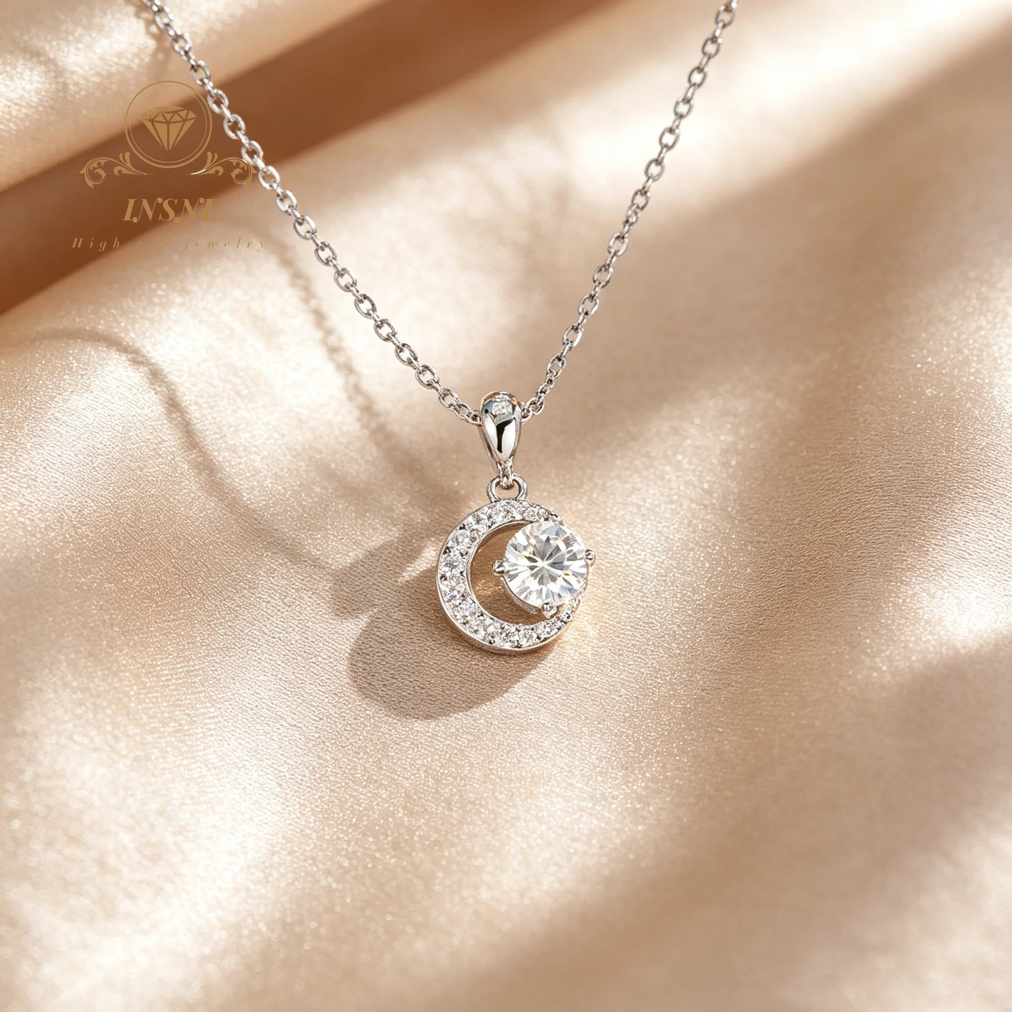 collier-Etoile-et-lune-en-argent-sterling-s925-pour-femme-pendentif-moissanite-polyvalent-et-tendance-chaine-haut-de-gamme-bijou-cadeau