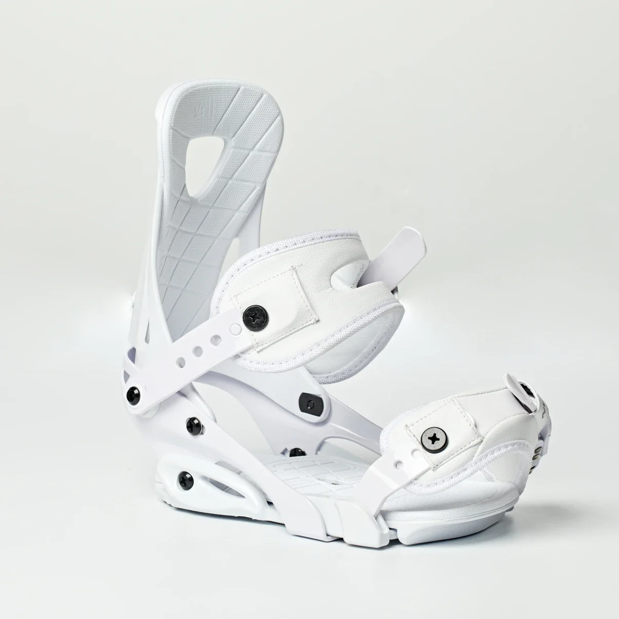 Adjustable Light Weight Union M L Snowboard Bindings White Color