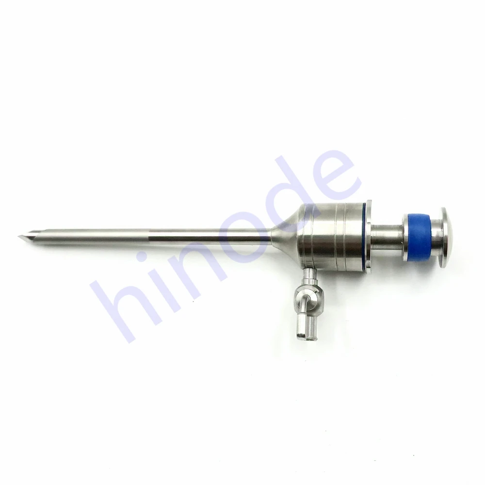 Medical Surgical 5mm 10mm Laparoscope Laparoscopy Laparoscopic Reusable Trocar Magnetic Cross Spring Press Type Safety Screw