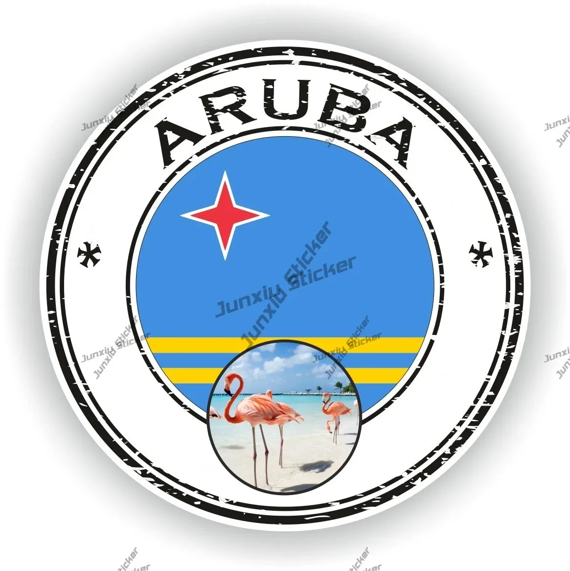 

Scuba Diving Aruba Round Seal Sticker Aruba Country Code Aru Flag Map Decals For Laptop Book Fridge Guitar Motorcycle Helmet