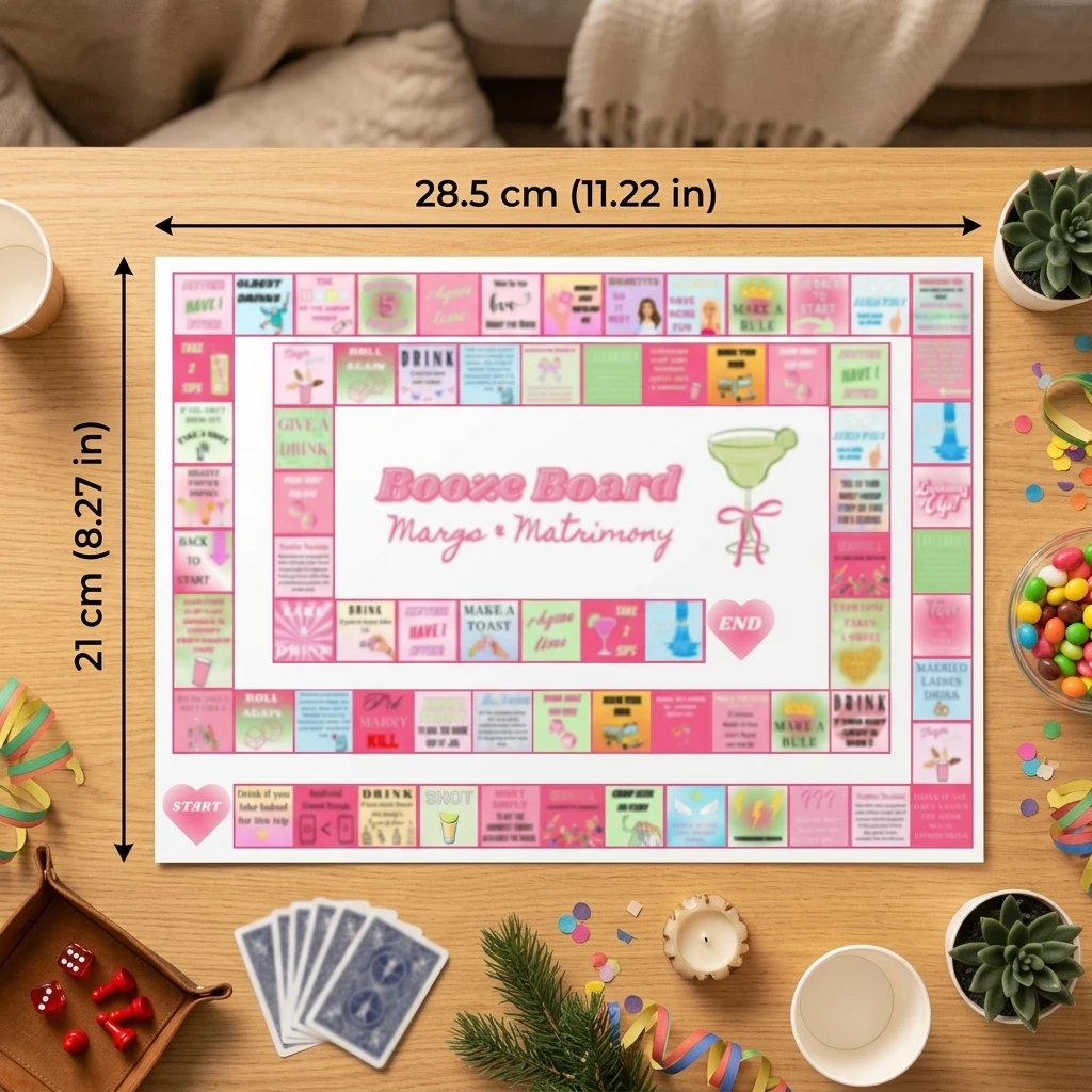 Adult Party Game Set 1 Paper Game Sheet 2 Dice 5 Pawns Women Funny Interactive Activity Bachelorette Bridal Shower