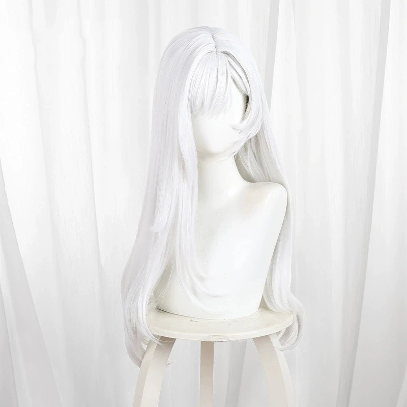 Game Duet Night Abyss Berenika‌ Costume Wig Women Lolita White Long Hair Heat Resistant Synthetic Wigs Christmas Carnival Prop