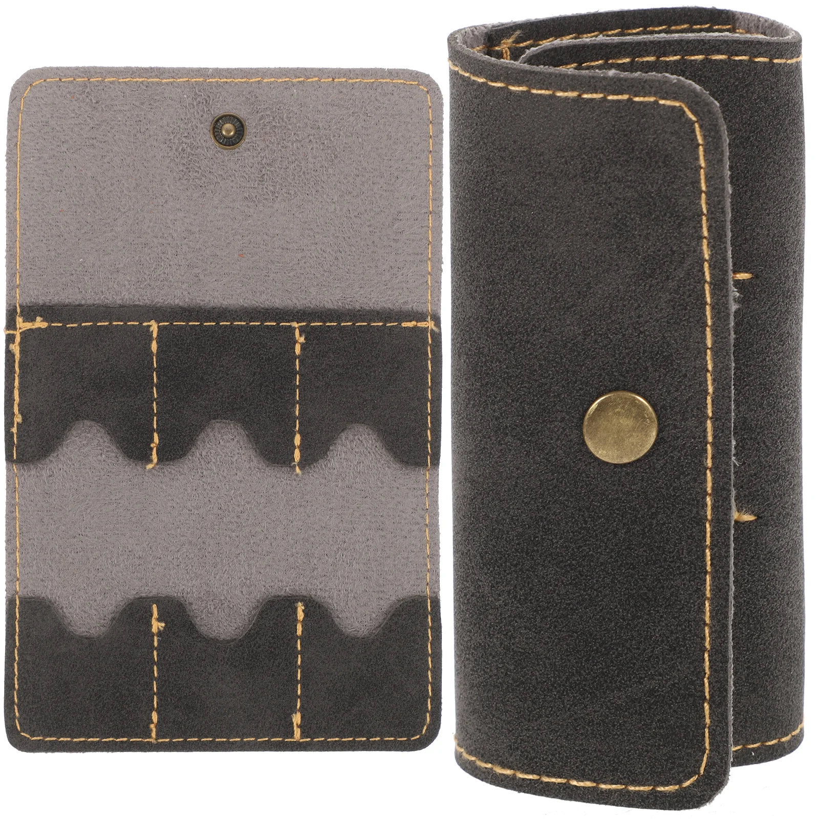 

2pcs Pu Picks Storage Bag Electric Plectrum Holder Portable Organizer Guitar Pick Pouch Bass Ukulele Picks Box Durable