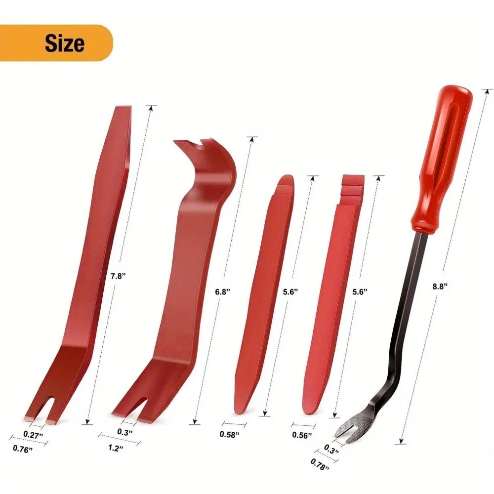 5pcs Car Trim Disassembly Tool Kit, Scratch Free Disassembly Tool, Used for Disassembling Car Panels and Audio Instrument Panels