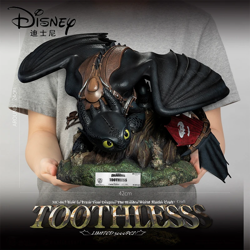 Disney Co-Branded How To Train Your Dragon Toothless Toothless Statue Collectible Children'S Toy Christmas Gift