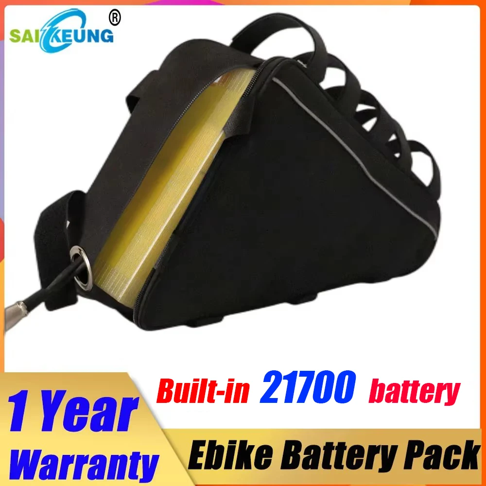 Electric Bike Triangle 72V 60V 52V 60AH Battery Cham Rider Battery 48v 45ah 50ah 40ah 30 25AH 100A BMS Huge Capacity 2000w 3000W view 6
