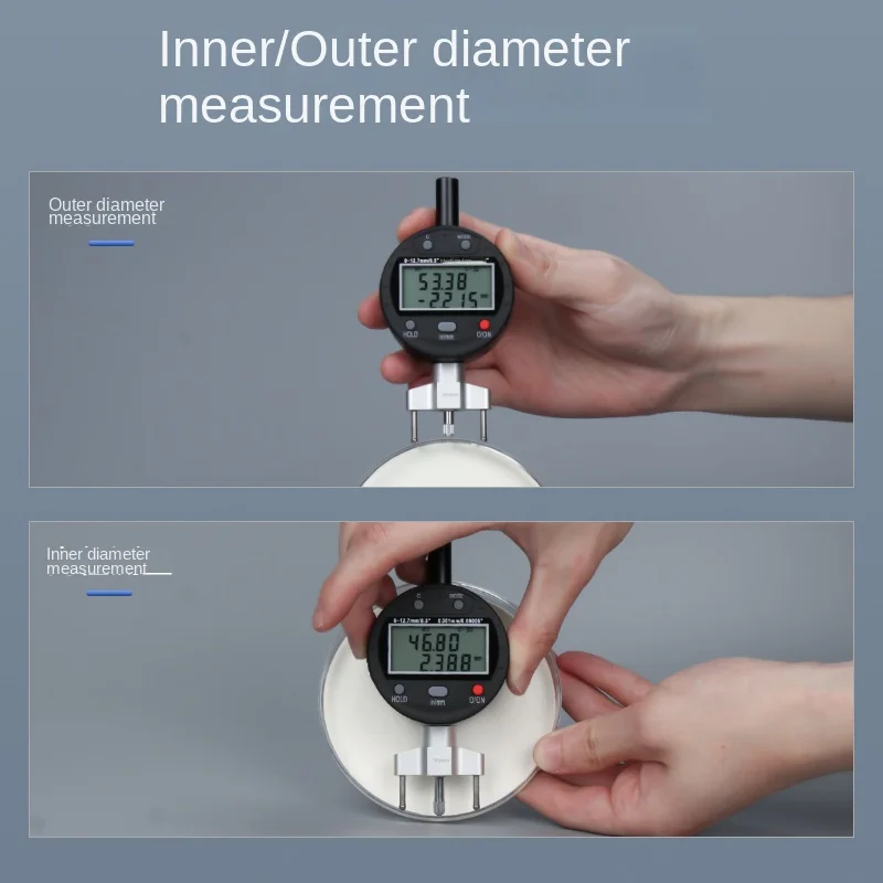 Digital Display Radius Gauge High Precision Electronic Diameter Spherical Measuring Compasses Inner and Outer Arc Measuring