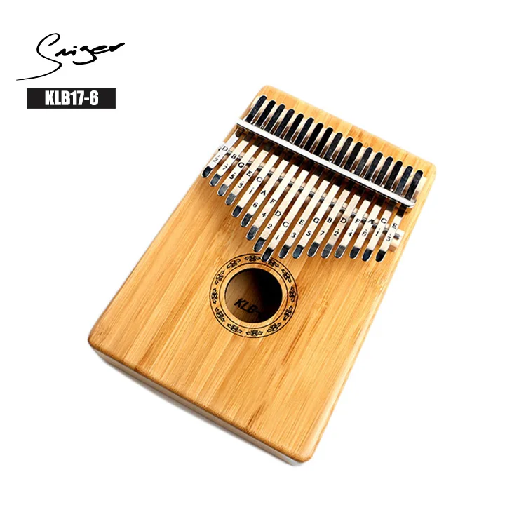 Drop shipping Musical Instrument Bamboo Kalimba 17 keys for custom Kalimba Kit toy