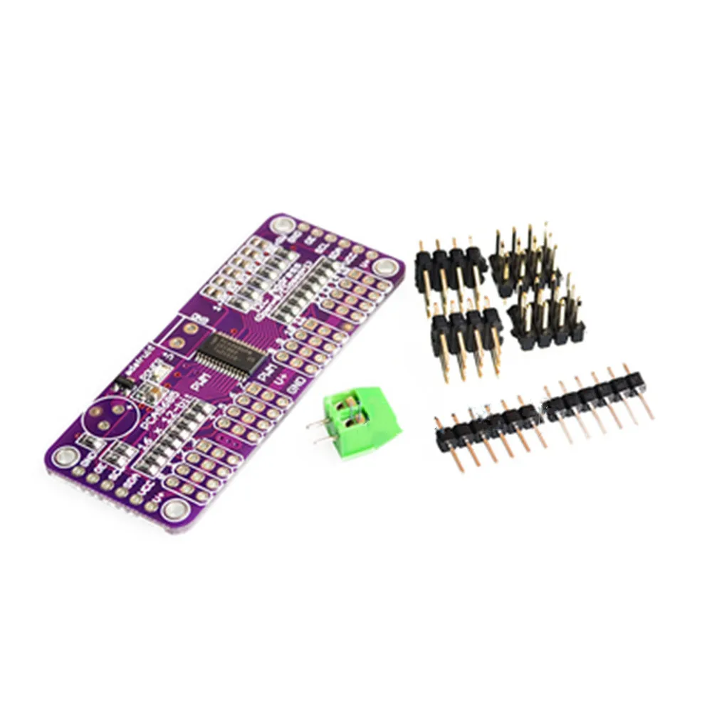 PCA9685 16 Channel Way 12 Bit PWM Servo Drive Driver 1.6 KHz PWM Servo Drive Modul untuk Raspberry Pi Shield Board