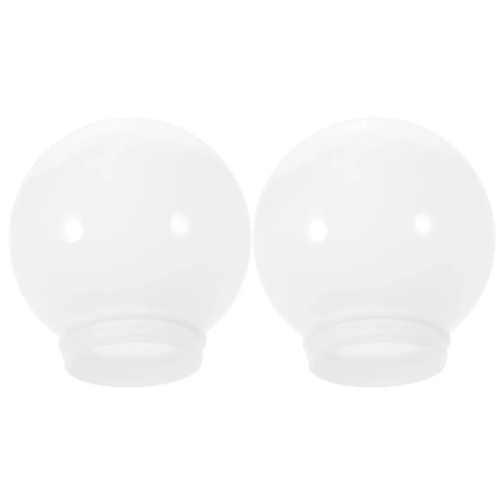 

2pcs Globe Acrylic Lamp Shade Round Replacement Cover For Pendant Light Fixture Decorative Ceiling Chandelier Use Simple