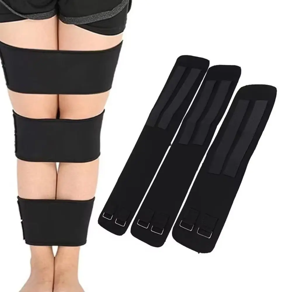 

3Pcs/Set Adjustable Legs Posture Corrector Black Effective Bow-legged Correction Belt Legs Protectors Comfortable