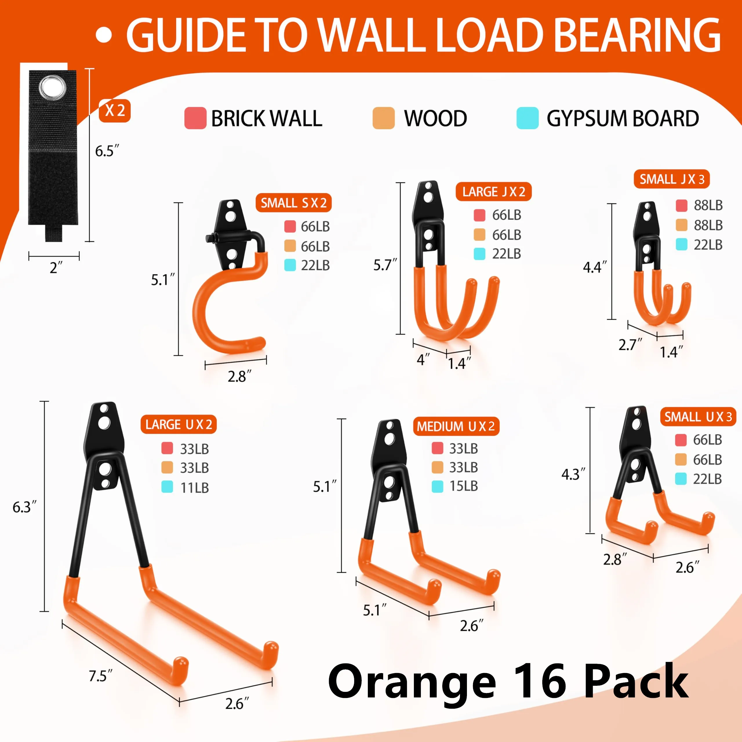 16 Peças Ganchos de Parede de  - Gardening Tools Screwfix avaliação e preço