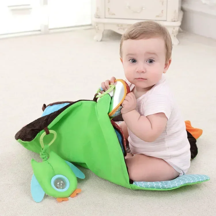 Tapis de jeu en peluche douce pour bébé, 76cm x 76cm, tapis de jeu pour activités rampantes, coussin de jeu, oreiller rembourré, traversin, anneau de dentition, cadeau