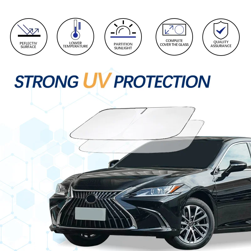 

Car Windshield Sun Shade For Lexus ES Sunshade Summer Visor Protector Foldable Blocks UV Rays Protection Accessorie