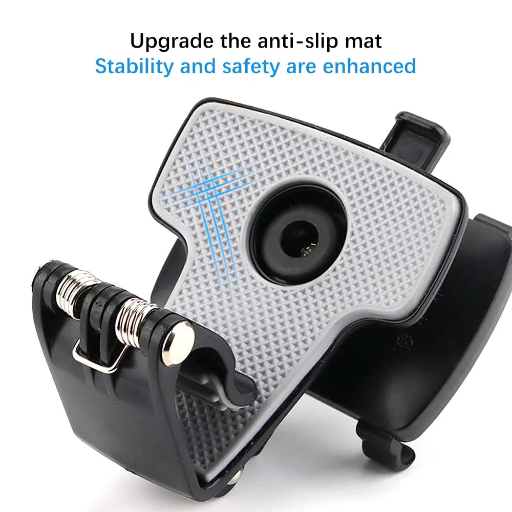 1pc Rotatable Phone Car Holder ABS With Instant Release Button For 3-7inch Phone For Car Rear View Mirror Dashboard Sun Visor