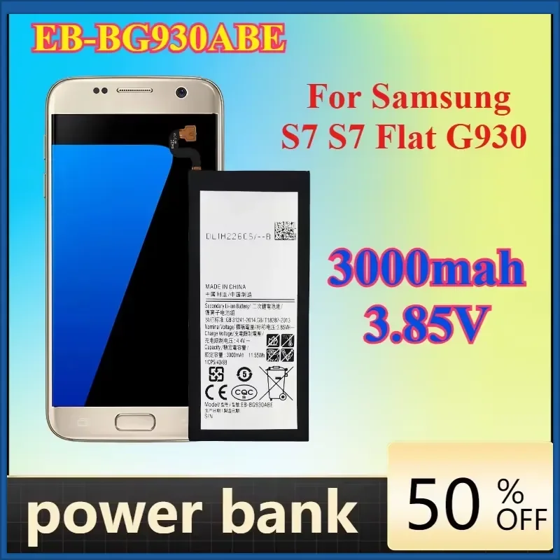 

EB-BG930ABE 3000mah 3.85V Battery For Samsung S7 S7 Flat G930 Rechargeable Battery