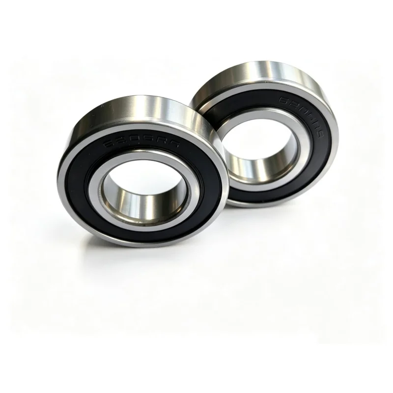 2Pcs 6205-2RS Deep Groove Ball Bearing 25x52x15mm Pre-lubricated Double Rubber Sealed Industrial Bearings