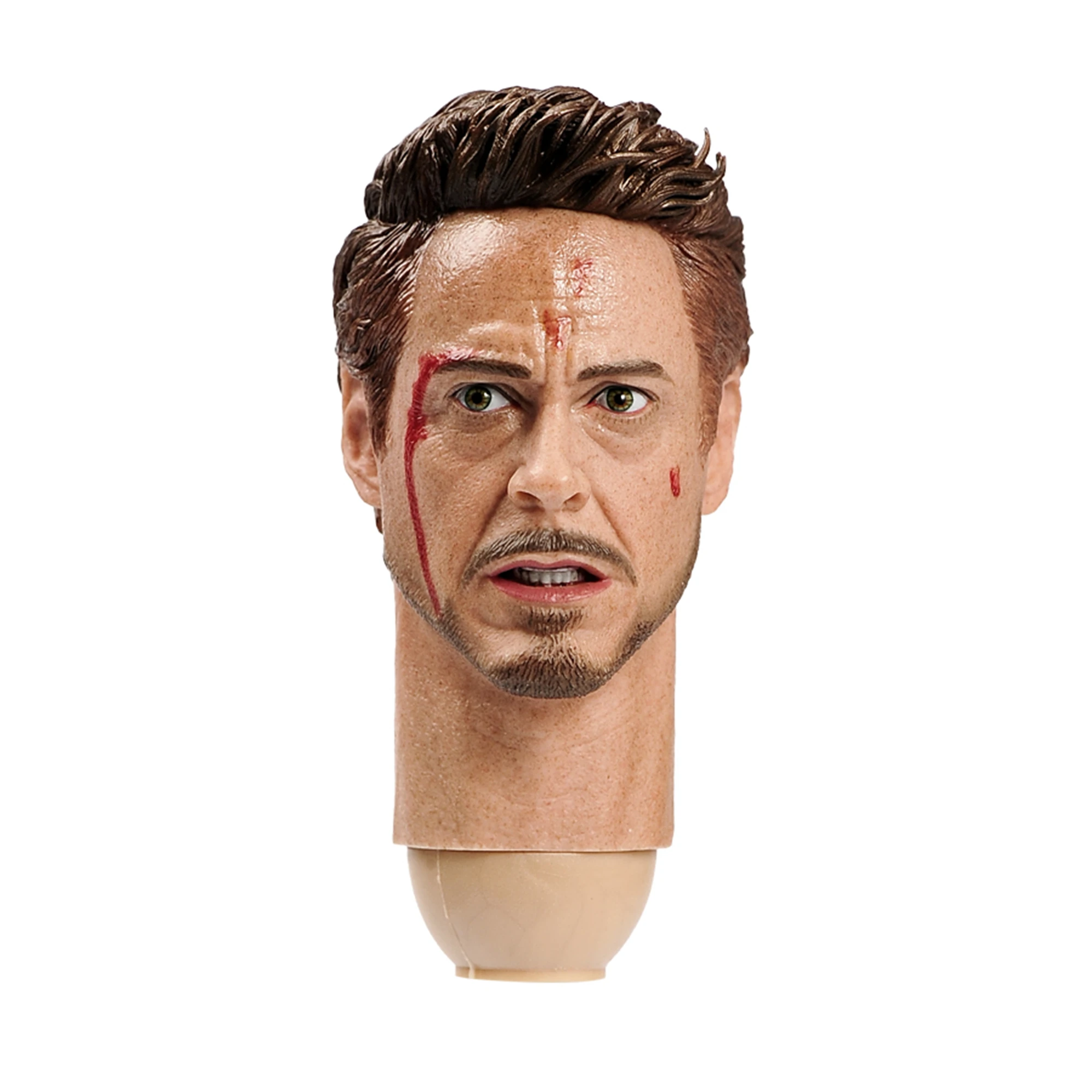 

1/6 Scale Endgame Tony Stark Battle Damage Ver. Head Sculpt Fit for 12'' Hot Toys Action Figure