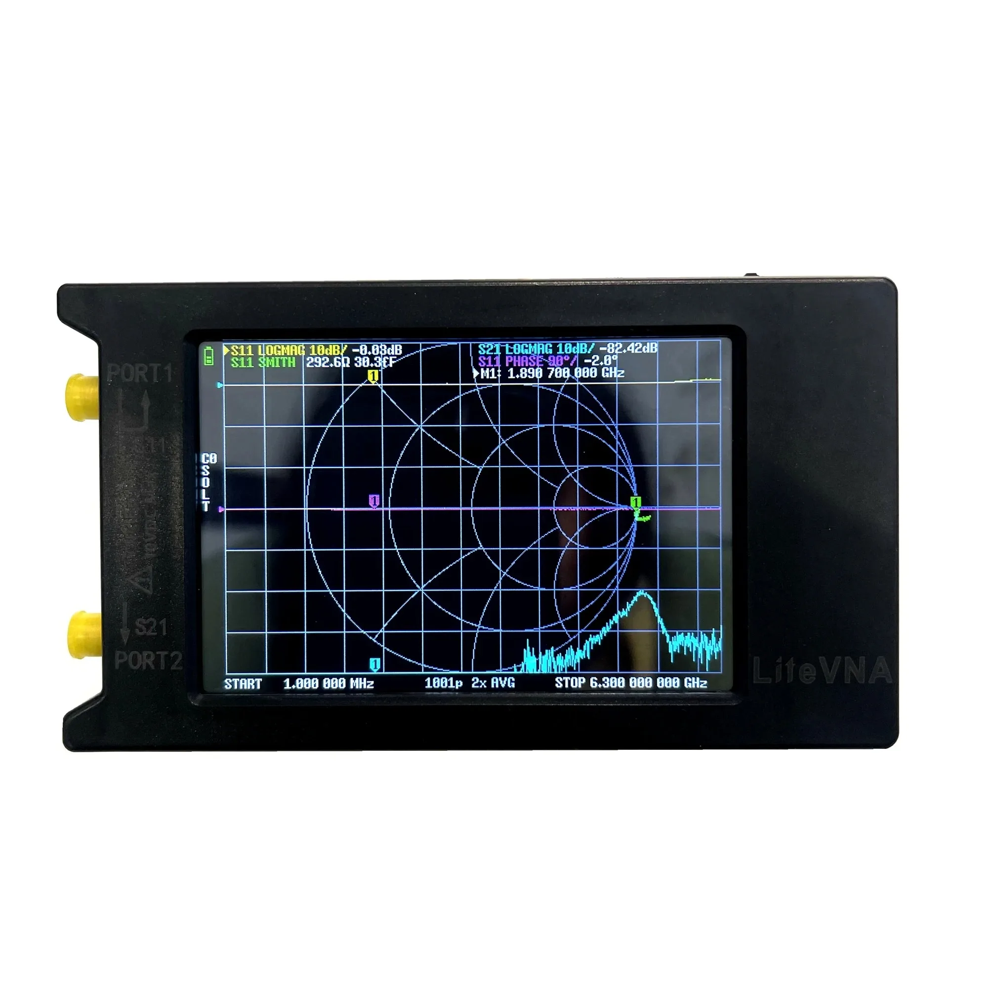 Zeenko 50kHz ~ 6.3GHz tinyVNA LiteVNA 64 4" Display Vector Network Analyzer HF VHF UHF Antenna