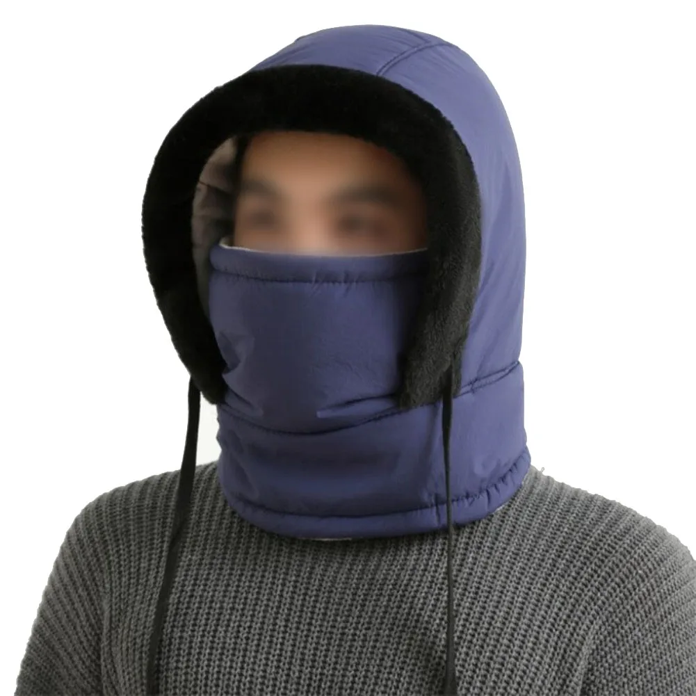 Windproof Ski Hat Fleece Balaclava Waterproof Fleece Lining Breathable Vents For Cycling For Hiking For Helmets