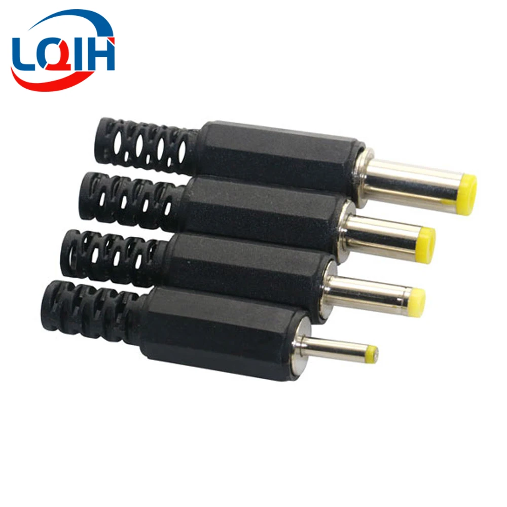 10PCS DC Power Adapter plug 2.5*0.7mm 4.0/4.8*1.7mm  5.5*2.1mm 5.5*2.5mm DC Plug Connector Welding Line Male Plug