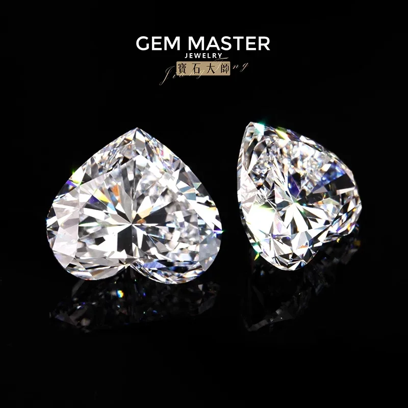 

Diamond Heart Lab Grown Diamond D E F Цвет VVS 3EX Свободный алмаз CVD HPHT 1ct 2ct 5ct Лабораторный алмаз Сертифицированный IGI GIA
