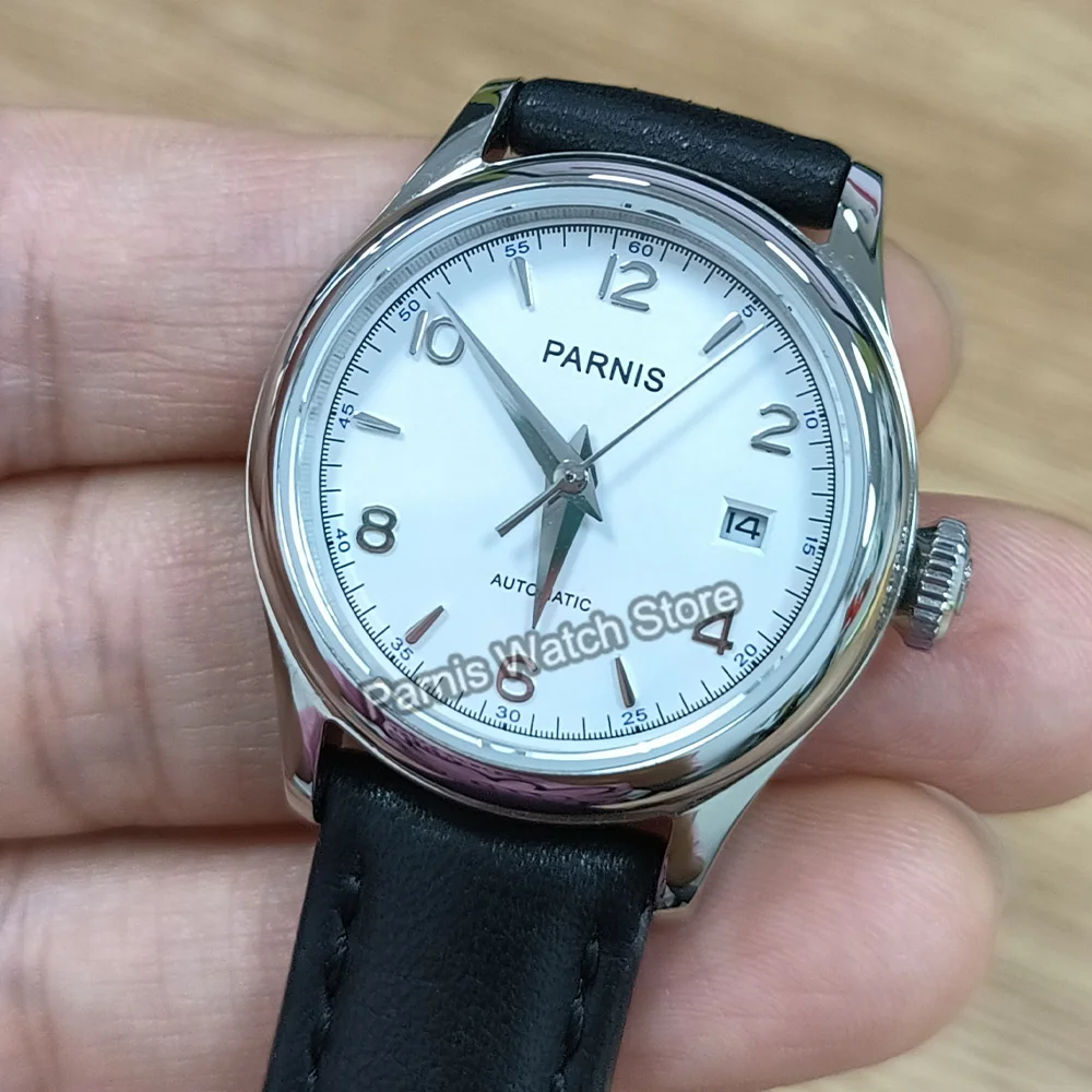 Parnis 26mm Women Girl Elegant Lady Watch Sapphire Crystal White Dial Miyota Automatic 5 ATM Waterproof