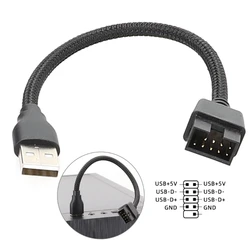 Usb A Male To 9-Pin 9pin Motherboards Built-In WaterCooled Data To Extension Dropshipping