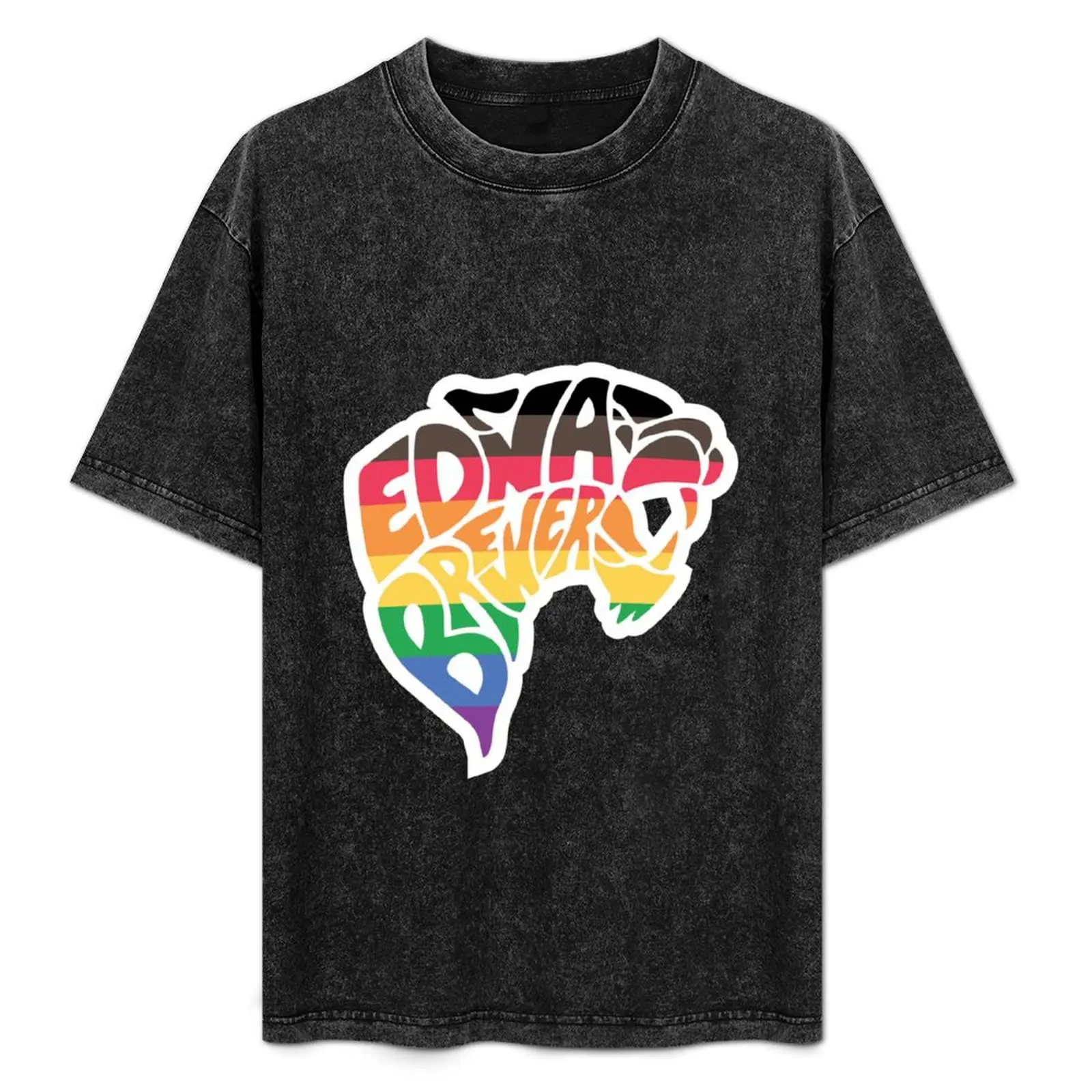 

EBMS Rainbow Panther T-Shirt Plus Size Basic Short Sleeve Top